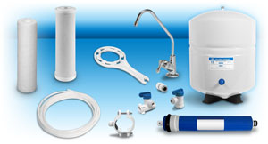 H2O Filter Warehouse 4 Stage Reverse Osmosis System Components