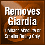 Removes Giardia