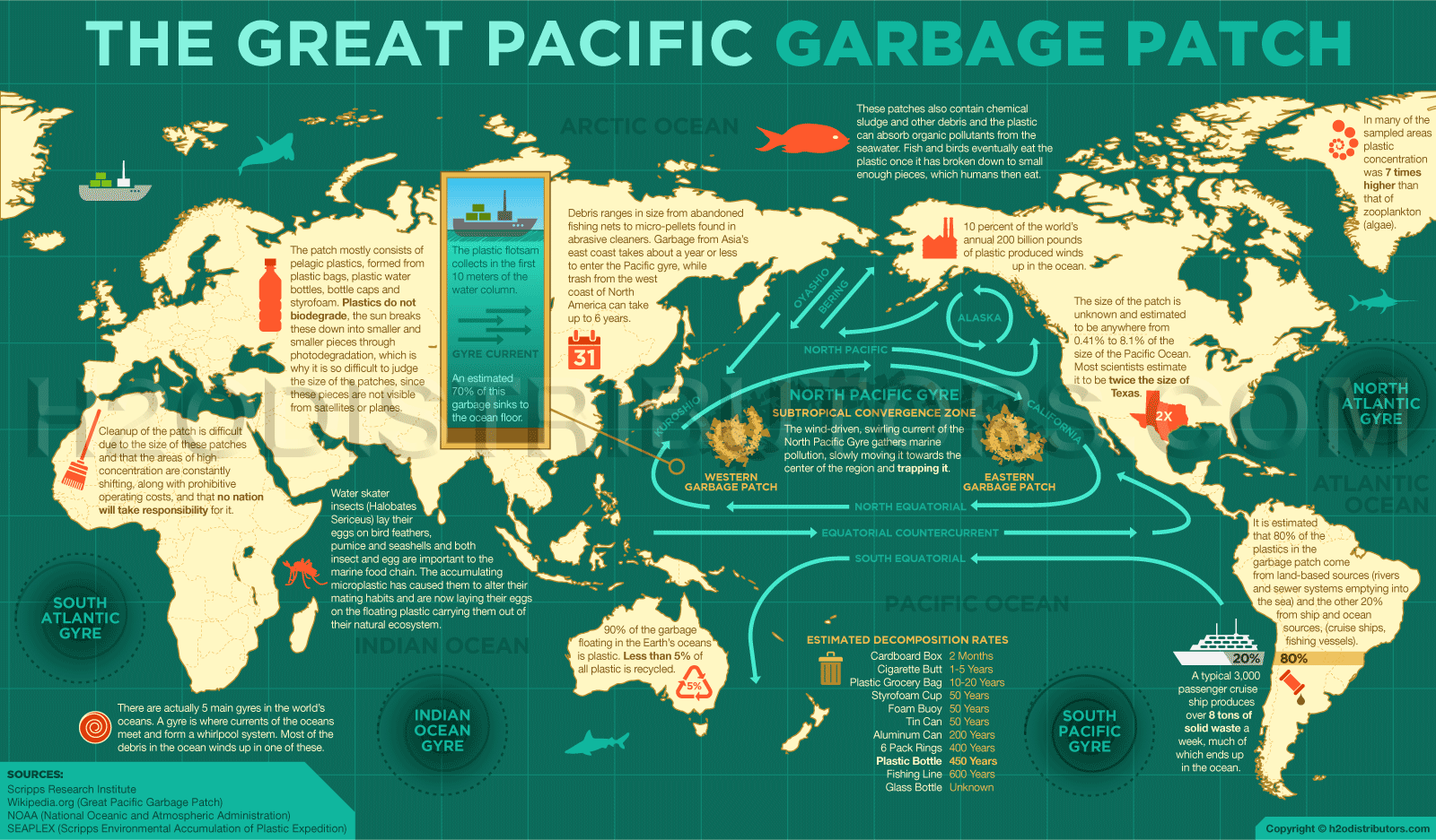 Pacific Garbage Patch Diagram
