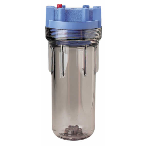 150071 10" Pentek Filter Housing (Clear) w/ 3/4" Ports and Pressure Release (Accepts 10" x 2.5" Cartridges)