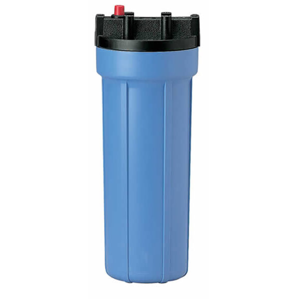 158005 10" Pentek Filter Housing Slim Line w/ 3/8" Ports & Pressure Release (Accepts 10" x 2.5" Cartridges)