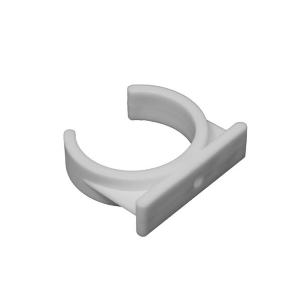 2" Single Clip - White