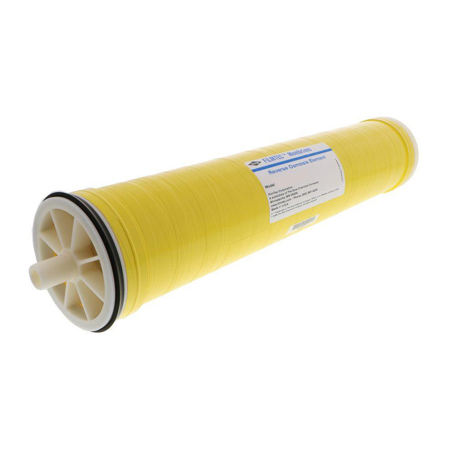 Membrana Osmosi Inversa Bassa Energia 6,3x53,3 Cm - 365 GPD A 100 Psi - Ricambio Per Sistemi Commerciali RO - USA Applied