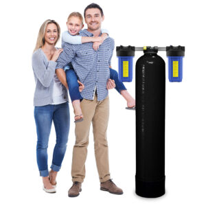 Non-Backwashing Whole House Carbon Water Filter (10" Full-Flow Housings Sediment Pre & Post Filters & 1" Ports)