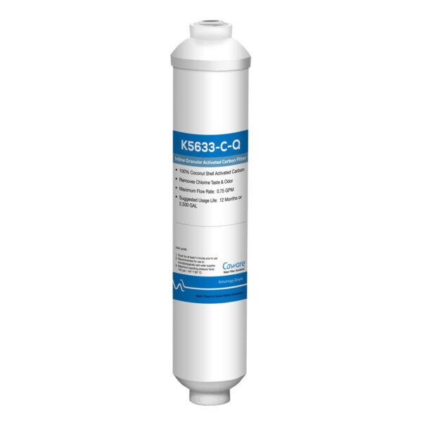 CA Ware Inline Carbon Filter w 1/4" Quick-Connect Fittings