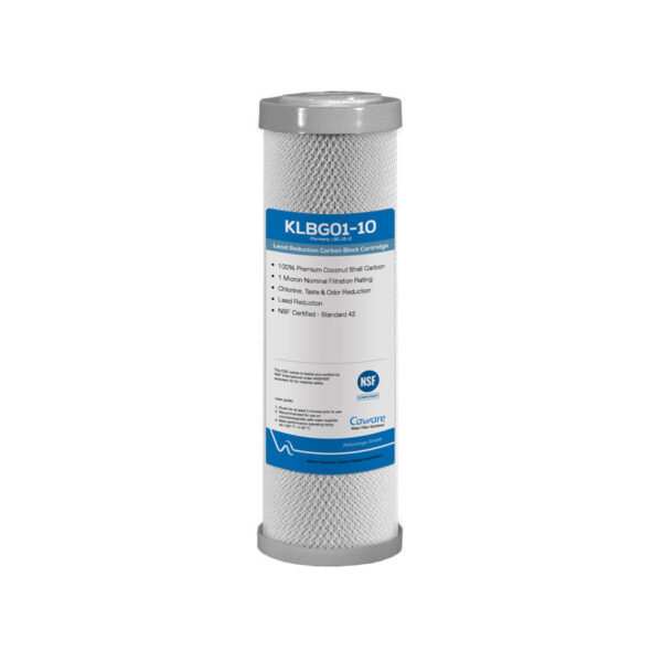 10" x 2.5" 1 Micron Carbon Block Water Filter w/ Lead Removal by CA Ware