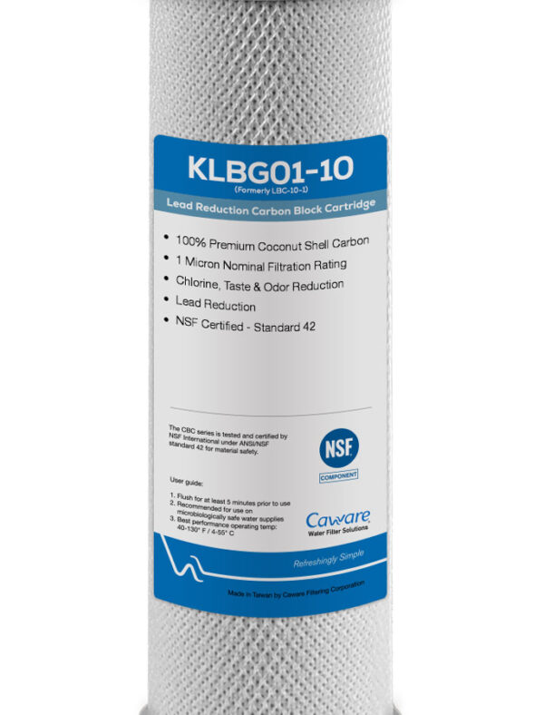 10" x 2.5" 1 Micron Carbon Block Water Filter w/ Lead Removal by CA Ware - Image 4