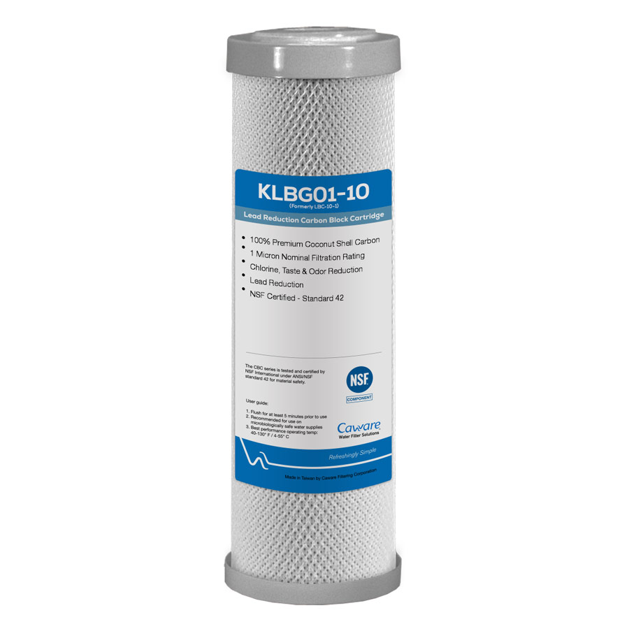 10" x 2.5" 1 Micron Carbon Block Water Filter w/ Lead Removal by CA Ware