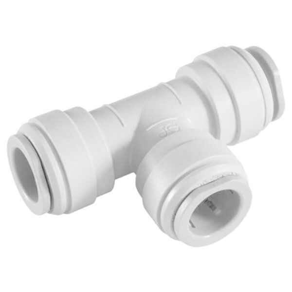John Guest 1/2" x 1/2" x 1/2" Union Tee (White Polypropylene)