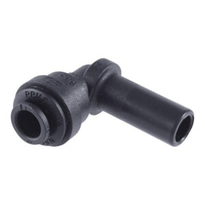 John Guest 3/8" x 1/4" Plug-In Elbow (Black Polypropylene)