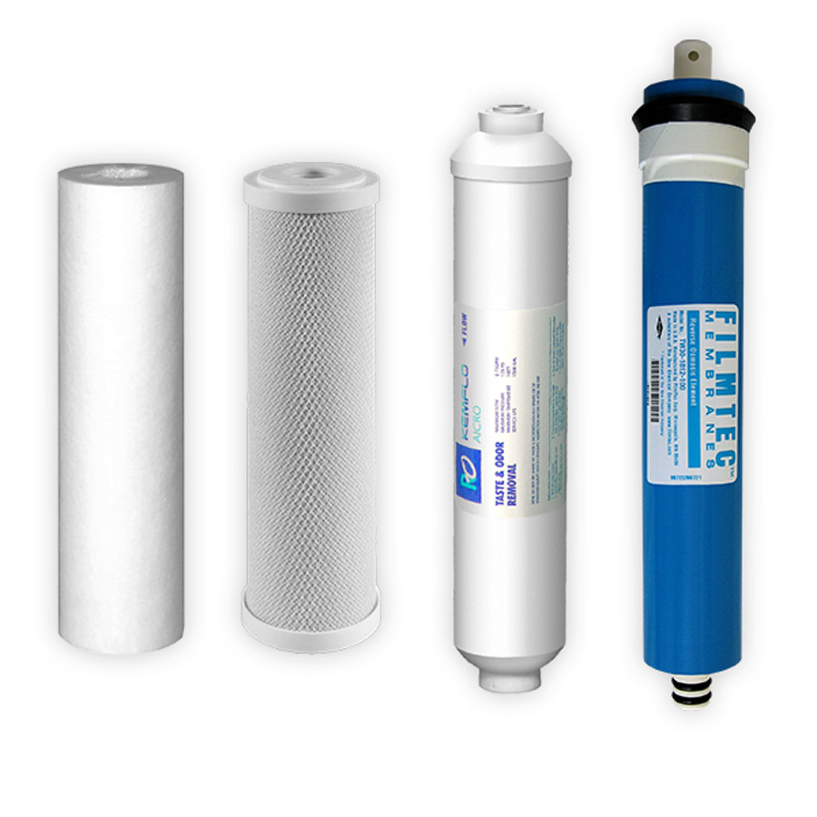 ROK-4M-100BST 4-Stage 100 GPD Cartridge Kit with Filmtec Membrane