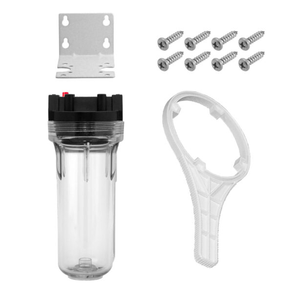 10" x 2-1/2" Sediment Filter Housing Kit (Clear)