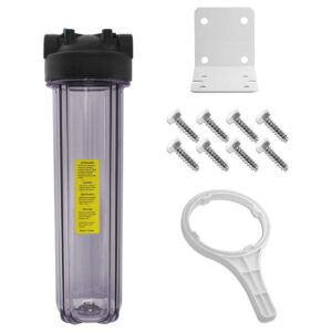 20" x 4-1/2" Sediment Filter Housing Kit, Clear