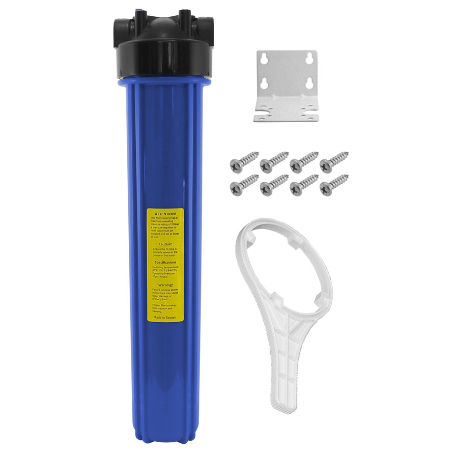 20" x 2-1/2" Sediment Filter Housing Kit (Blue)