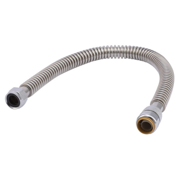 SharkBite 3/4" x 3/4" FIP, 24" Stainless Steel Corrugated Water Heater Connector