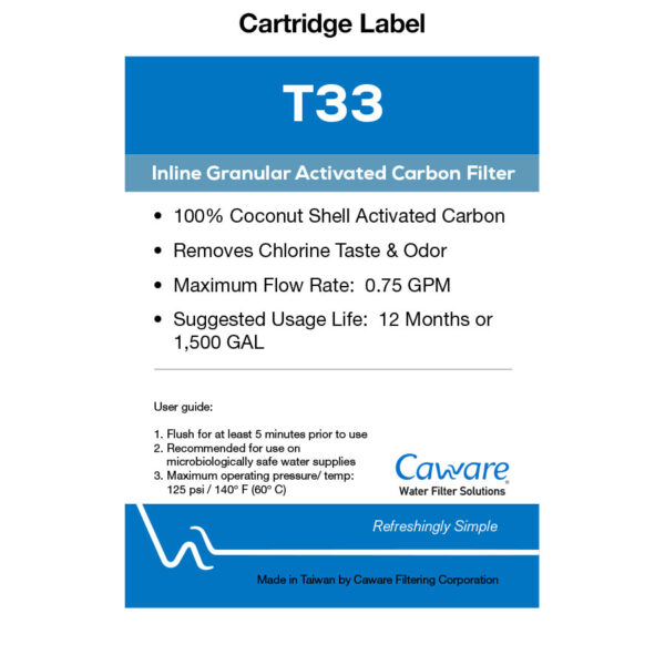 T33 Inline Granular Activated Carbon Filter - Image 2