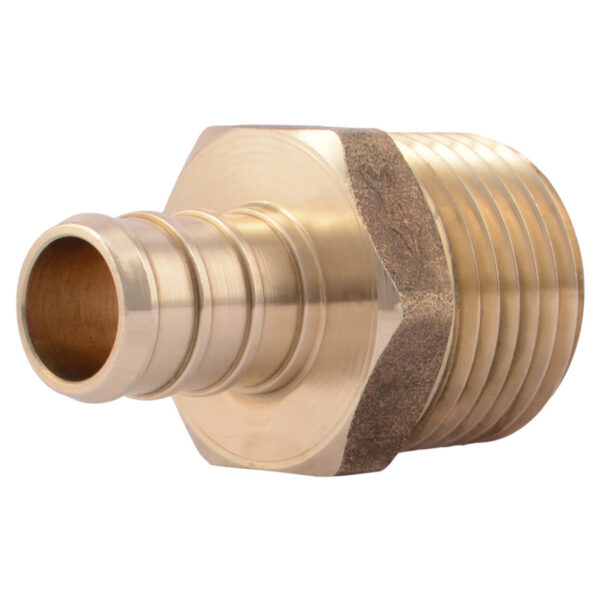 SharkBite 1/2" x 1/2" MNPT Threaded PEX Male Adaptor, Lead Free